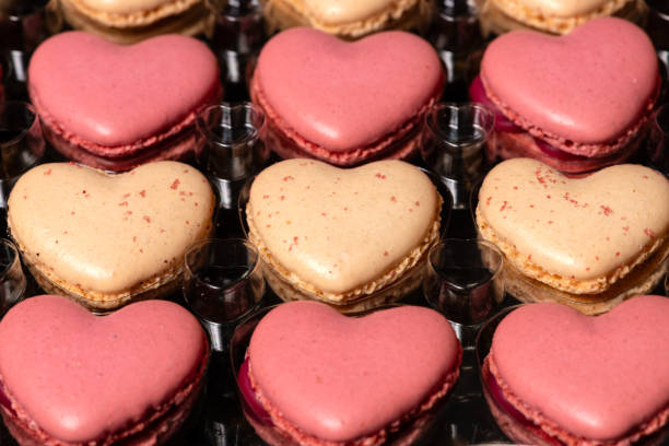 istock Delicious Vanilla and Rasberry Macarons 1973159840