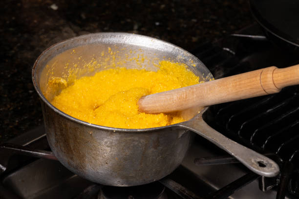 istock Cooking Polenta, Traditional Corn Food 1973160912