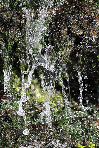 Waterfall dripping