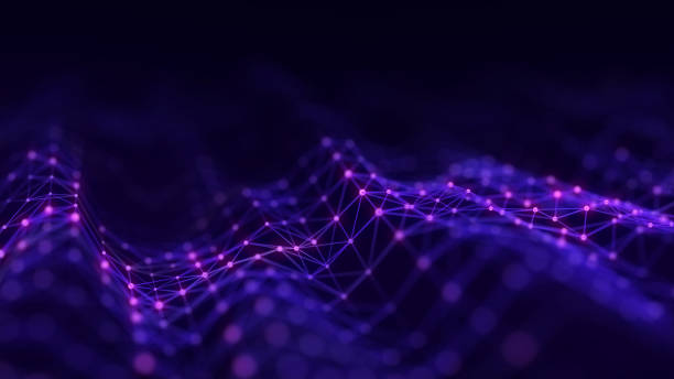 istock Abstract technology wave with dots and lines. Flow of particles. Big data transfer visualization. 3d rendering. 1973306628
