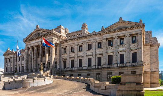 Uruguayan Gongress, considered one of the most beautiful parliamentary buildings in the world. Montevideo, Uruguay
