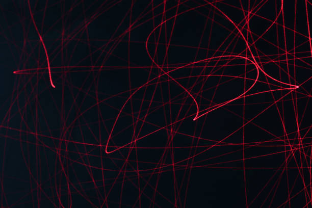 istock Backgrounds image of ray trajectory in a blue background. 1973349052