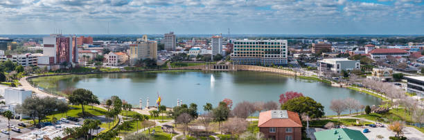istock Lakeland, Florida Aerial Skyline Panorama 1973363451