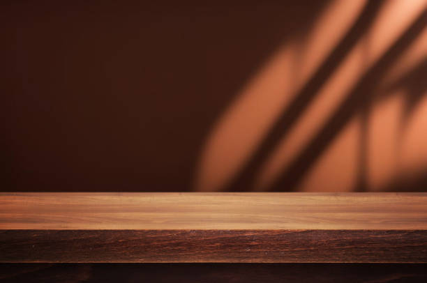 美しい影のあるテーブルまたは製品の表面