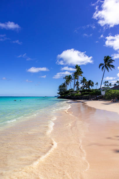 istock Beautiful Lanikai Beach on a sunny day in O'ahu, Hawaii 1973368727