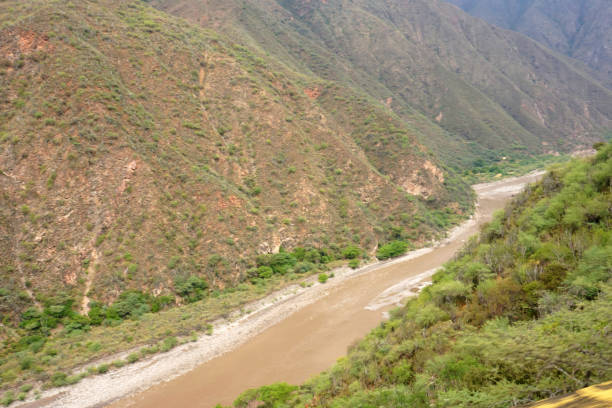 istock Aerial view of Chicamocha Canyon. 1973381162
