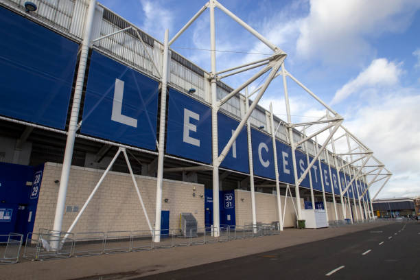 The King Power Stadium is home to Leicester City Football Club in Leicestershire, UK Leicester, Leicestershire, UK - 22nd January 2024: The King Power Stadium is home to Leicester City Football Club in Leicestershire, UK king power stadium stock pictures, royalty-free photos & images