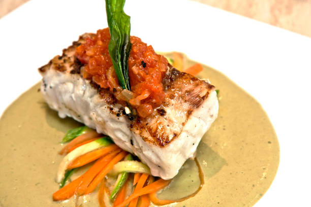 istock Snook fillet with epazote cream 1973439494