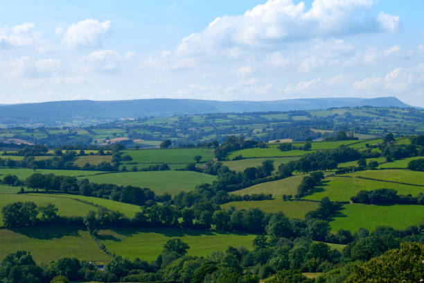 istock Rolling hills and fields over Herefordshire countryside 1973489268