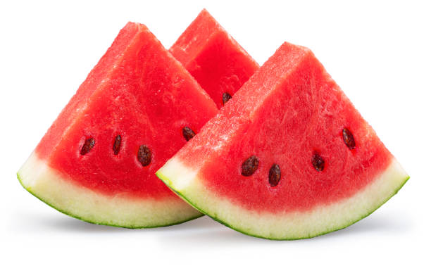 istock Watermelon slices isolated on white background. File contains clipping path. 1973680030
