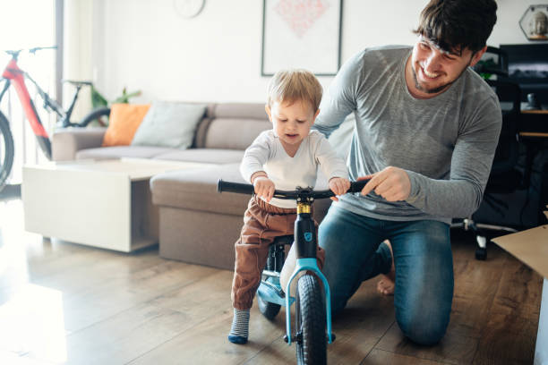 istock First time on my first balance bike. 1973846659