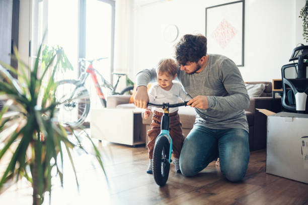 istock First time on my first balance bike. 1973846665