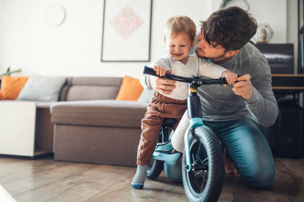 istock First time on my first balance bike. 1973846668