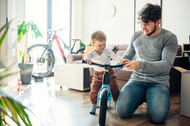 istock First time on my first balance bike. 1973846669