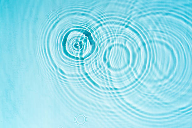 istock Circles and waves on blue water in sunlight 1973878421