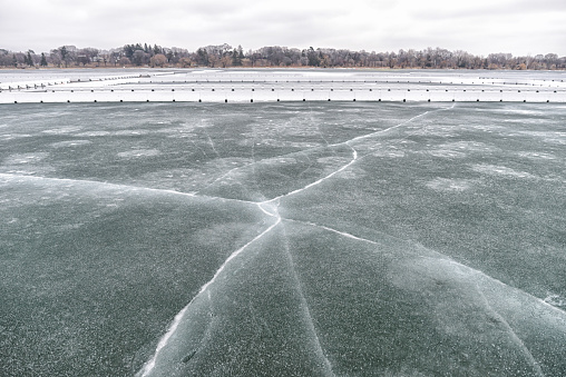 Pond Hockey on Lake Nokomis in Minneapolis
