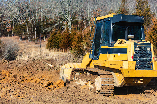 Heavy Duty Earth Moving Equipment Land Development and Pond Construction Midwest USA Missouri Earth Moving Equipment Photo Series - Companion Video Available