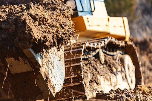 Heavy Duty Earth Moving Equipment Land Development and Pond Construction Midwest USA Missouri Earth Moving Equipment Photo Series - Companion Video Available