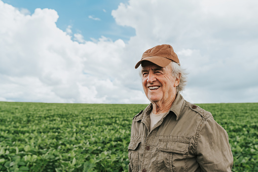 Portrait of a smiling farmer