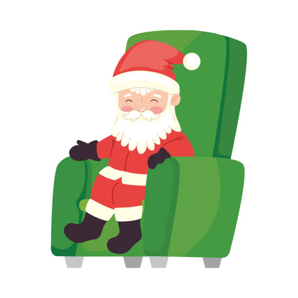 Sitting Santa Vector 3,200+ Santa Sitting Down Stock Illustrations, Royalty-Free Vector ...