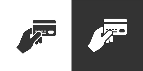 Payment card icon. Solid icon that can be applied anywhere, simple, pixel perfect and modern style.