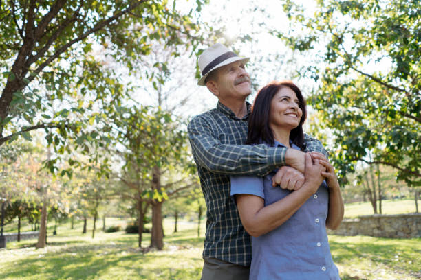 istock Elderly Couple share a tranquil moment 1974020551