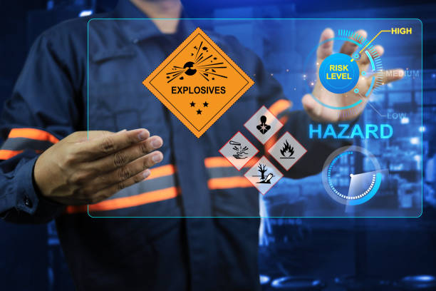 hazardous materials Explosive experts is working on high risk taking to scan for hazardous materials with advanced technology. Dangerous substance concept explosive stock pictures, royalty-free photos & images