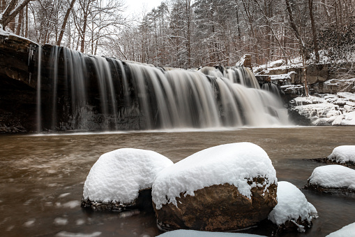 Brush Creek Falls in winter