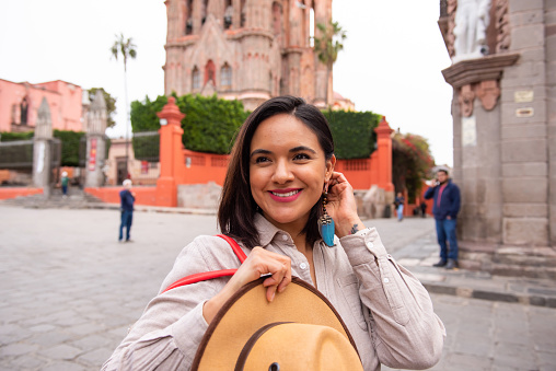 Tourist woman in San Miguel de Allende