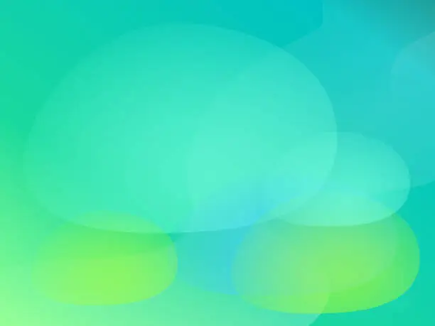 Vector illustration of Green Wave Design: Abstract Nature Background with Circles and Energy