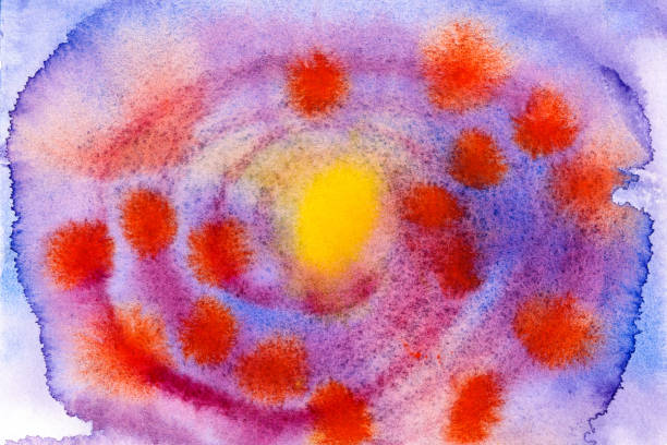 istock Solar Whirl Watercolor Background 1974320736