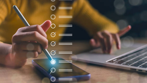 istock Digital Guarantee Checkmark, business checking quality assurance QA or QC management, certification Standardization, certification. Compliance to regulations service and standards 1974337258