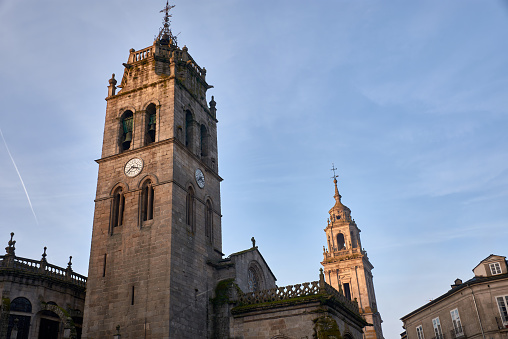 Partial view of the cathedral of Lugo, which began to be built in the 12th century on an old church from the 3rd century. It is a conglomerate of styles: Romanesque, Gothic, Baroque, Renaissance and Neoclassical.