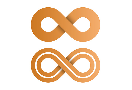 Infinite loop and environmental protection icon