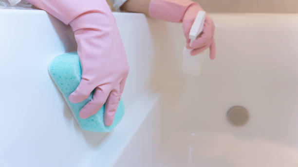 istock A person who cleans the bathroom 1974386106