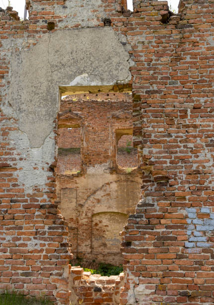 istock damaged red bricks from the wall of an ancient building 1974408982