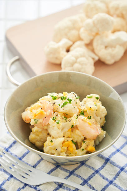 istock Cauliflower and shrimp tartar salad 1974412227