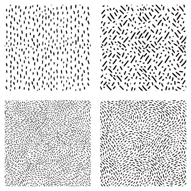 Vector illustration of Seamless pattern with small dots or dashes. Vector illustration