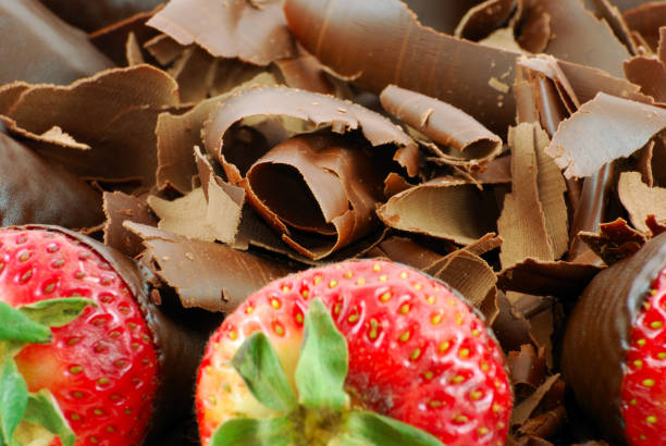 strawberries and chocolate