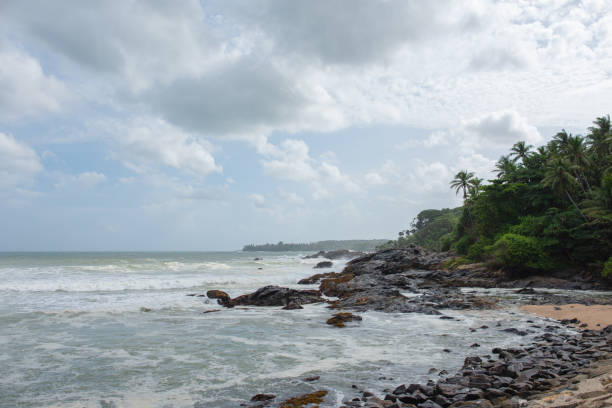 istock Beautiful beach under blue sky, cloudy weather. 1974513644