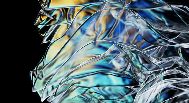 The rhythmic dance of glass waves brings life to this abstract background.