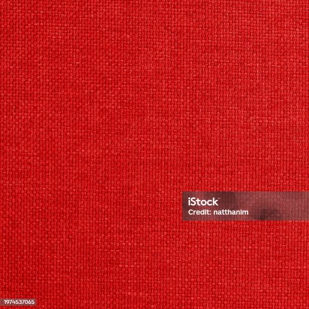 Red Cotton Linen Fabric Seamless Texture Stock Photo - Download