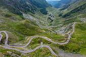The Transfagarasan Mountain Road in the Carpathians of Romania