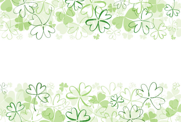 st patrick's day abstract background - st patricks day day abstract backgrounds stock illustrations