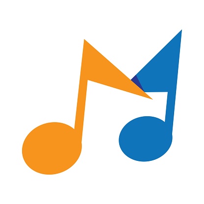 Music logo images illustration design