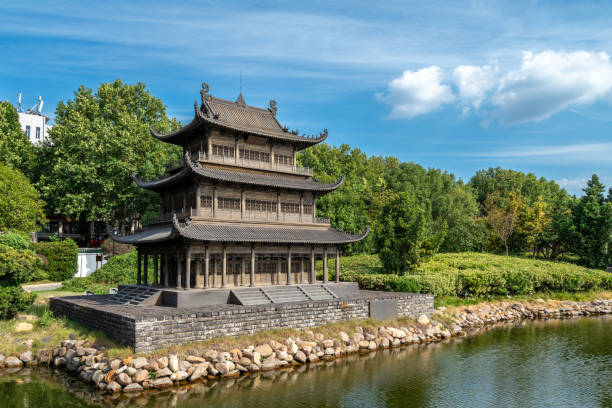 istock Yueyang Tower is located beside Dongting Lake 1974610682