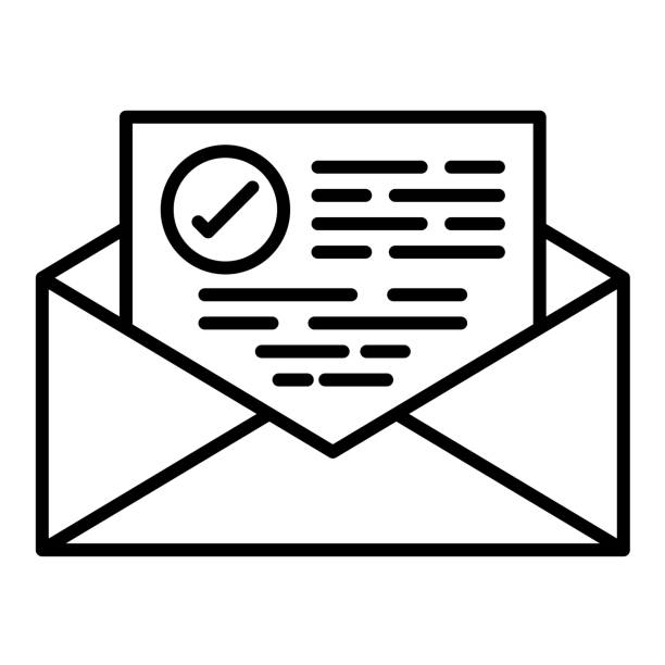 ikona weryfikacji adresu e-mail - 16715 stock illustrations