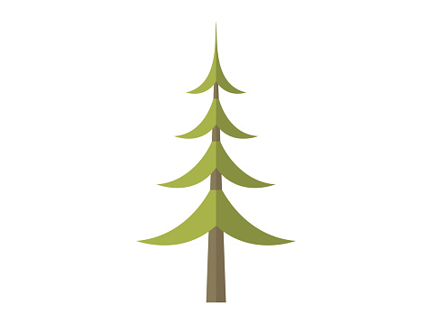 Tree vector illustration. The tree concept symbolizes life, interconnectedness, and resilience Seasonal changes influence behavior and growth trees and other flora The tree trunk provides support