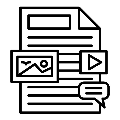 Unstructured Information icon vector image. Can be used for Web Hosting.