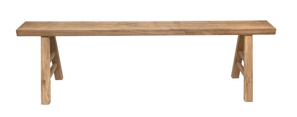 istock Wooden bench isolated 1974675466
